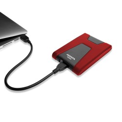 HDD ADATA EXTERN 2.5" USB 3.1 2TB HD650 Red &amp; Black "AHD650-2TU31-CRD"  (timbru verde 0.8 lei)