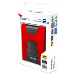 HDD ADATA EXTERN 2.5" USB 3.1 2TB HD650 Red &amp; Black "AHD650-2TU31-CRD"  (timbru verde 0.8 lei)