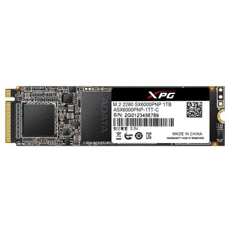SSD ADATA, XPG SX6000 Pro, 1 TB, M.2, PCIe Gen3.0 x4, 3D TLC Nand, R/W: 2100/1500 MB/s, "ASX6000PNP-1TT-C"