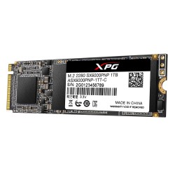 SSD ADATA, XPG SX6000 Pro, 1 TB, M.2, PCIe Gen3.0 x4, 3D TLC Nand, R/W: 2100/1500 MB/s, "ASX6000PNP-1TT-C"