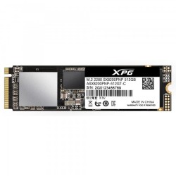SSD ADATA, XPG SX8200 Pro, 512 GB, M.2, PCIe Gen3.0 x4, 3D TLC Nand, R/W: 3500/2300 MB/s, "ASX8200PNP-512GT-C"