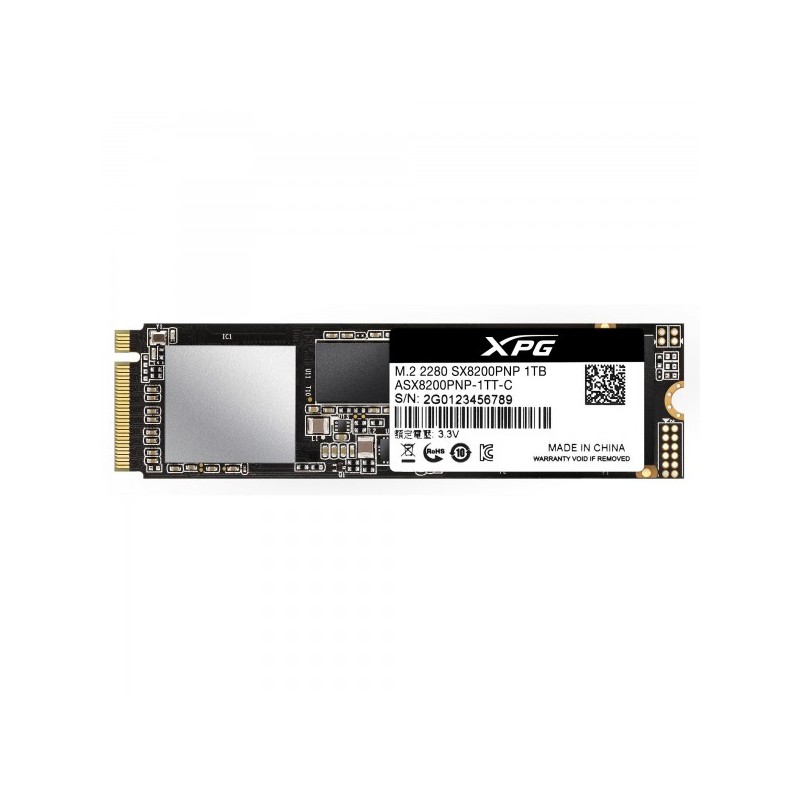 SSD ADATA, XPG SX8200 Pro, 1 TB, M.2, PCIe Gen3.0 x4, 3D TLC Nand, R/W: 3500/3000 MB/s, "ASX8200PNP-1TT-C"