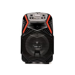 BOXA SPACER portabila bluetooth COUGAR, tip troler, RMS:  35W, 8" woofer, acumulator 3.7V,1800 mAh, input : AUX audio, radio FM,