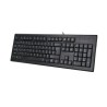 TASTATURA A4TECH, "KR85", cu fir, 104 taste format standard, USB, negru, "KR-85-USB" (timbru verde 0.8 lei)