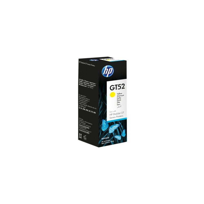 Cartus Cerneala Original HP Yellow, nr.GT52, pentru Ink Tank 115|310|315|319|410|415|419 Smart Tank 450|455|457, , (timbru verde