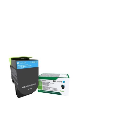Toner Original Lexmark Cyan, 71B20C0, pentru CX317|CS317|CX417|CS417, 2.5K, (timbru verde 1.2 lei) , "71B20C0"