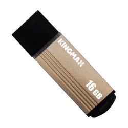MEMORIE USB 2.0 KINGMAX 16 GB, cu capac, carcasa aluminiu, negru / auriu, "KM-MA06-16GB/Y" (timbru verde 0.03 lei)