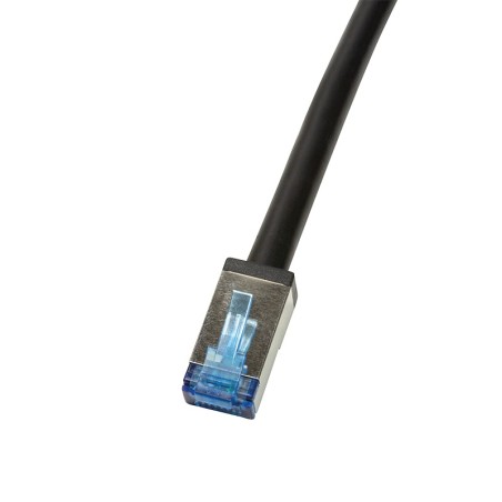 PATCH CORD S/FTP LOGILINK Cat6a, cupru, 2 m, negru, AWG26, dublu ecranat, outdoor, "CQ7053S" (timbru verde 0.08 lei)