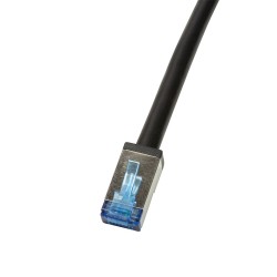 PATCH CORD S/FTP LOGILINK Cat6a, cupru, 3 m, negru, AWG26, dublu ecranat, outdoor, "CQ7063S" (timbru verde 0.08 lei)
