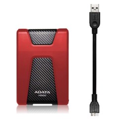 HDD ADATA EXTERN 2.5" USB 3.1 1TB  HD650 Red &amp; Black "AHD650-1TU31-CRD"  (timbru verde 0.8 lei)